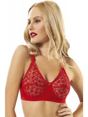 Sistina 506 Dantelli Toparlayıcı Sütyen Kırmızı