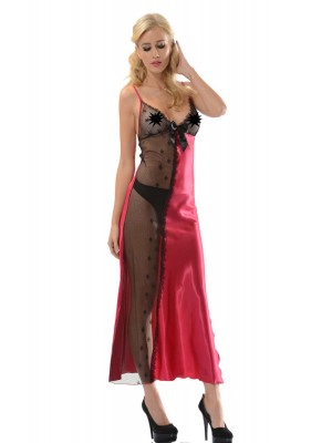 Sistina 051 Saten Gecelik Çok Renkli