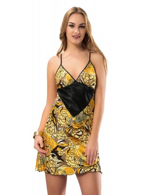 Sistina 366 Saten Gecelik Çok Renkli