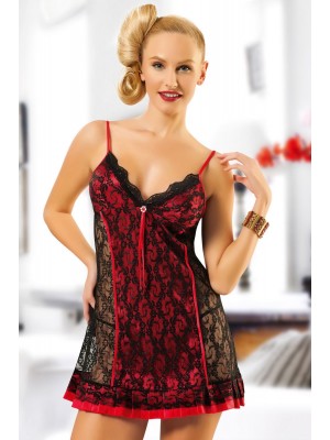 Sistina 335 Dantelli Fantazi Gecelik Kırmızı