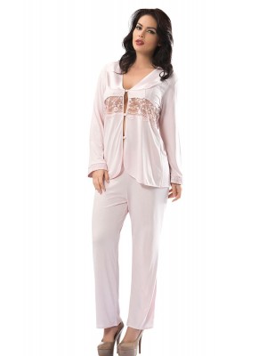 Sistina 1597 Penye Çeyizlik Pijama Takım Pudra