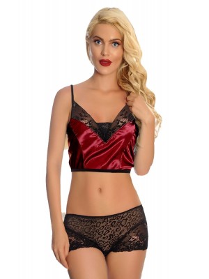 Sistina 288 Fantazi Gecelik Takım Bordo