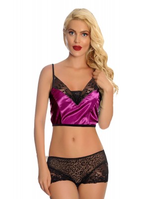 Sistina 287 Fantazi Gecelik Takım Fuşya