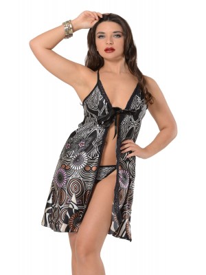 Sistina 307 Saten Fantazi Gecelik Çok Renkli