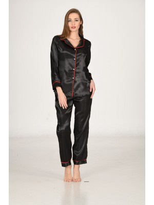 Sistina 1615 Saten Pijama Siyah