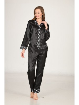 Sistina 1620 Saten Pijama Siyah