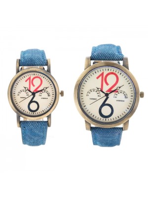BAY BAYAN TAKIM 12-6 MAVİ KORDONLU  SAAT