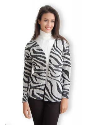 SİYAH DESENLİ HIRKA