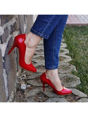 KALP STİLETTO Kırmızı Topuklu Ayakkabı
