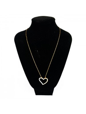 KALP MODEL BEYAZ MAVİ ,SWAROVSKI TAŞLI KOLYE