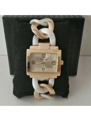 ÖRGÜLÜ BEYAZ TASARIM BAYAN KOL  SAATİ