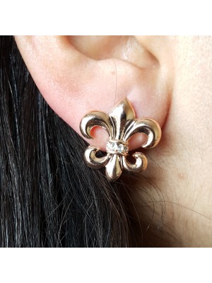 ALTIN ÜZERİ TAŞLI  ÖZEL BAYAN KÜPE 2015 MODEL