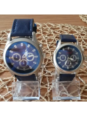 BAY BAYAN TAKIM KASASI GÜMÜŞ İÇİ SİYAH ÖZEL BAYAN  SAAT