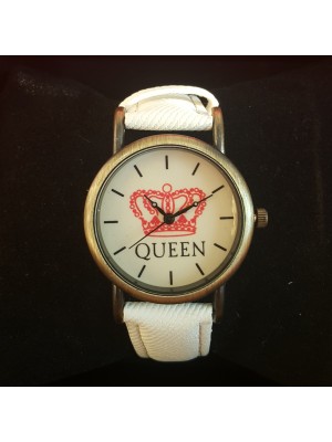 QUENN KRALİÇE BEYAZ BAYAN KOL  SAATİ