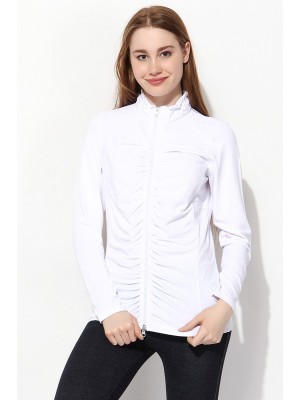 FERMUARLI BEYAZ BAYAN GÖMLEK