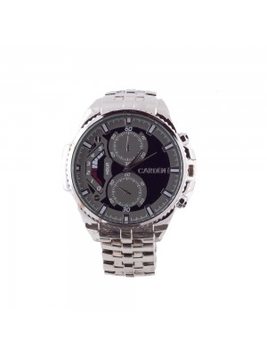 KLASİK İÇİ SİYAH GÜMÜŞ METAL BAY KOL  SAATİ