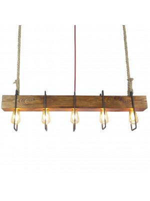 LambaDekor Demir Kütük Avize