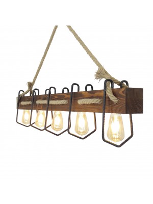 LambaDekor Demir Kütük Avize-3