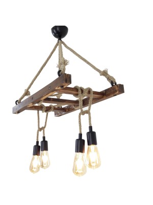 LambaDekor Merdiven Halat Avize-3