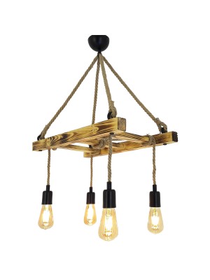 LambaDekor Merdiven Yakma Halat Avize-4