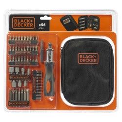 Black&Decker A7104 56 Parça Cırcırlı Tornavida ve Vidalama Uç Seti