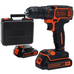Black&Decker BDCDC18KB 18Volt/1.5Ah Li-ion Çift Akülü Vidalama