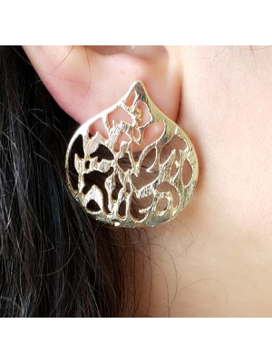 GOLD DESENLİ  BAYAN KÜPE