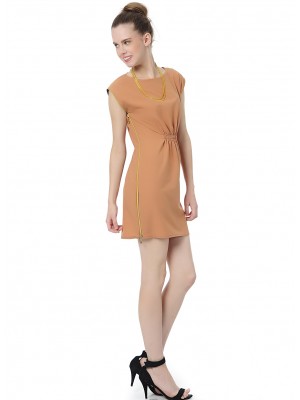 YANDAN ALTIN FERMUARLI PUDRA ABİYE ELBİSE