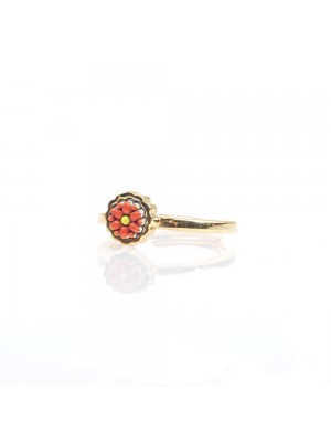 Turuncu Küçük Papatya Yüzük